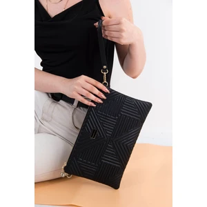 Silver Polo Siyah Tek Bölmeli Kadın Portföy & Clutch SP1034