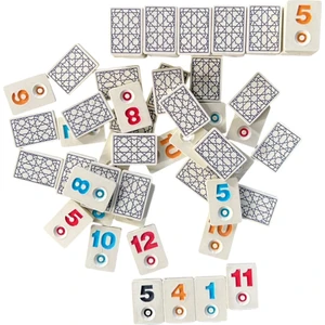 Özel Üretim Beyaz Renk Melamin Okey Taşı