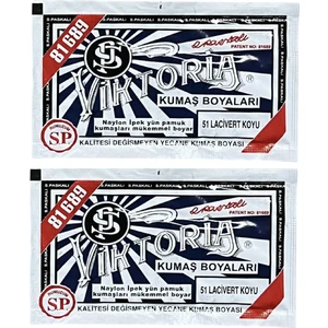 Koyu Lacivert Kumaş Boyası Viktoria 10GR 2ADET