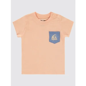 Civil Baby Erkek Bebek Tişört 6-18 Ay Somon