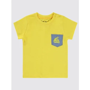Civil Baby Erkek Bebek Tişört 6-18 Ay Canlı Sarı