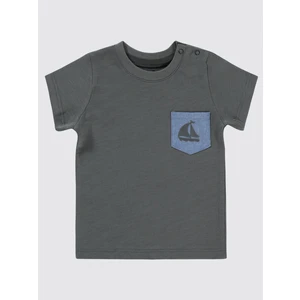 Civil Baby Erkek Bebek Tişört 6-18 Ay Füme