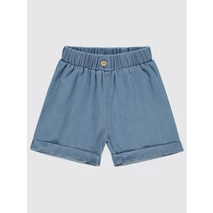 Civil Baby Kız Çocuk Şort Günlük Kullanım İçin Hafif Kumaş Mavi 6-18 Ay