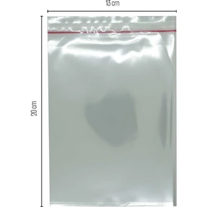 Paketleme Tezgahı - 13X20 cm Bantlı Opp (Parlak) Jelatin 1000 Adet