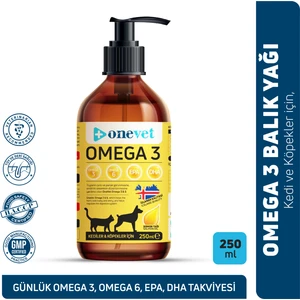 Omega 3 Kedi ve Köpekler İçin Deri ve Tüy Sağlığı Destekleyici Balık Yağı 250 ml