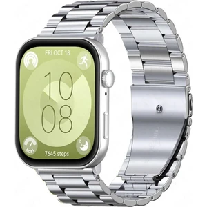 Huawei Watch Fit 3 Uyumlu Paslanmaz Çelik Akıllı Saat Kordonu - Ayarlanabilir Metal Toka - Pim Sökme Aparatı Hediyeli