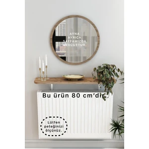 Atlantik Çam Petek Üstü Tak Çıkar , Uçan Raf & Dresuar Duvar Montajsız Oval Kesim