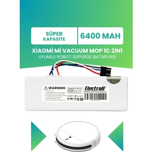 Xiaomi Mi Vacuum Mop 1c 2in1 Uyumlu Batarya (Süper Kapasite) 6400MAH Robot Süpürge STYTJ01ZHM