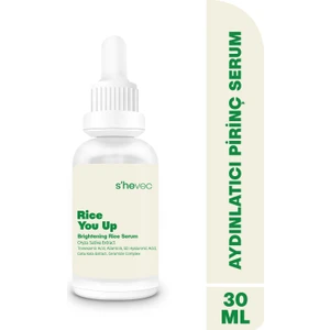 She Vec Rice You Up Aydınlatıcı Serum 30 ml Niacinamide İçerikli Tüm Cilt Tiplerine Uygun Ton Eşitleyici