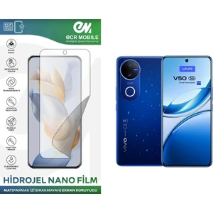 ECR MOBILE  Vivo V50 ile Uyumlu Hidrojel Nano Ekran Koruyucu Film Mat(Tempered Cam Değildir!)