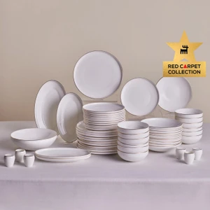 Red Carpet Collection Fine Bone Meridian 59 Parça 12 Kişilik Yemek Takımı Gold