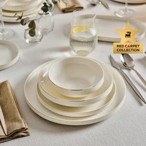 Red Carpet Collection Stream Bone Sirius 53 Parça 12 Kişilik Yemek Takımı Gold