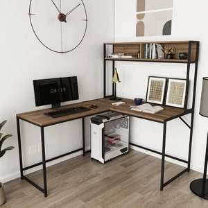 Cornermaster Raflı L Köşe Çalışma Masası