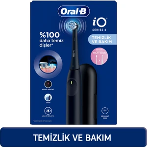 iO 2 Şarjlı Diş Fırçası - Siyah, Seyahat Kabı ile