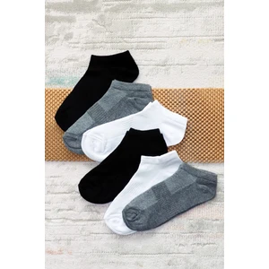 File Örgü Unisex 6 Lı Patik Çorap - CRP2162