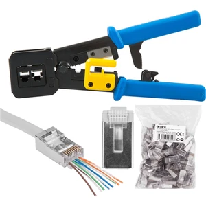 SL-830W PENSE+100 Adet Yeni Nesil Cat6 Metal Jak 8P8C/RJ-45, 6P4C/RJ11