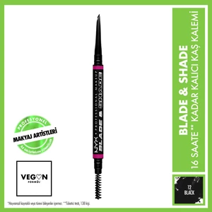NYX Professional Makeup Blade N Shade Kaş Kalemi - 12 Black