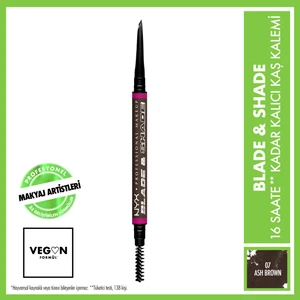 NYX Professional Makeup Blade N Shade Kaş Kalemi - 07 Ash Brown