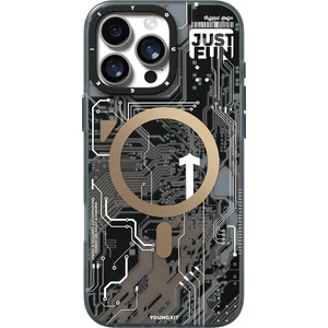 iPhone 16 Pro Kılıf Magsafe Uyumlu Kamera Denetim Butonlu Youngkit Technology Serisi Kapak Gold