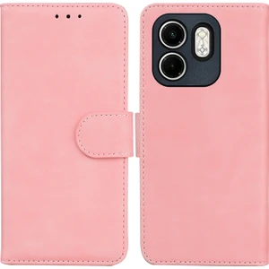 Infinix Hot 50I / Smart 9 Pembe Için Skin Fe Deri Kılıf (Yurt Dışından)