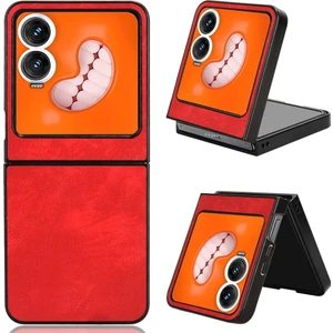 Infinix Zero Flip Kırmızı Için Litchi Texture Pc Kılıfı (Yurt Dışından)