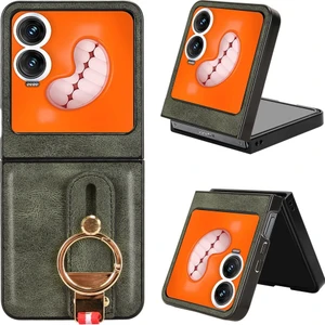 Infinix Zero Flip Yeşil Bileklik Pu Kılıf (Yurt Dışından)