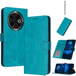 Tecno Spark 30C Yeşil Için Buzağı Dokulu Deri Kılıf (Yurt Dışından)