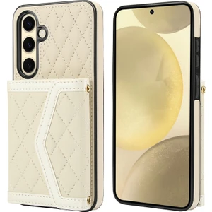 Samsung Galaxy S24 Fe 5g Bej Için Ekleme Eşkenar Dörtgen Çanta Kılıfı (Yurt Dışından)