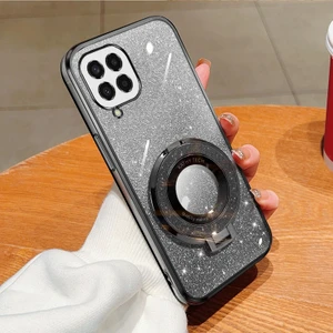 Samsung Galaxy M33 5g Siyah Için Yuvarlak Tutucu Tpu Telefon Kılıfı (Yurt Dışından)