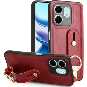 Infinix Hot 50I X6531 Kırmızı Bileklik Pu Kılıf (Yurt Dışından)