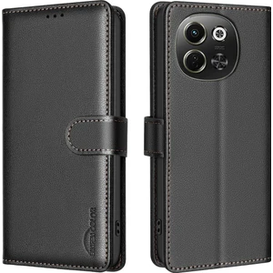 Tecno Pova 6 Neo 5g / Spark 30 5g Siyah Için Litchi Pu Kılıf (Yurt Dışından)
