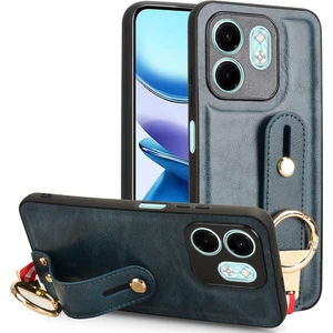 Infinix Hot 50I X6531 Mavi Için Bileklik Pu Kılıf (Yurt Dışından)