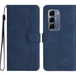 Infinix Hot 50 Pro+ 4g Kraliyet Mavisi Için Kalp Desenli Pu Kılıf (Yurt Dışından)