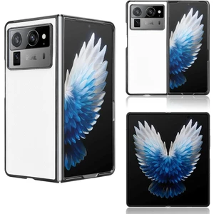 Tecno Phantom V Fold2 Beyaz Için Pu Deri Pc Telefon Kılıfı (Yurt Dışından)