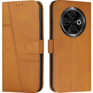 Tecno Spark 30C Sarı Için Dikişli Buzağı Telefon Kılıfı (Yurt Dışından)