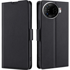 Tecno Camon 30 Pro 5g Siyah Için Yan Tokalı Deri Kılıf (Yurt Dışından)