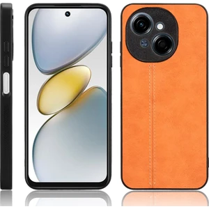 Tecno Spark Go 1 Orange Için Inek Desenli Dikiş Telefon Kılıfı (Yurt Dışından)