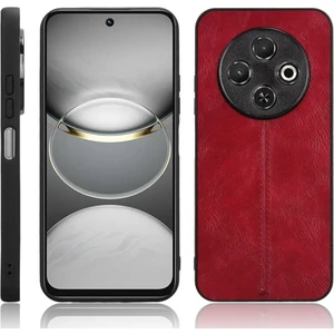 Tecno Spark 30C Kırmızı Için Inek Desenli Dikiş Telefon Kılıfı (Yurt Dışından)