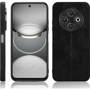 Tecno Spark 30C Siyah Için Inek Desenli Dikiş Telefon Kılıfı (Yurt Dışından)