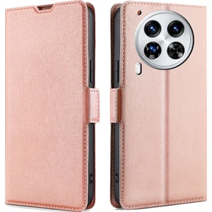 Tecno Camon 30 Premier 5g Rose Gold Için Yan Tokalı Deri Kılıf (Yurt Dışından)
