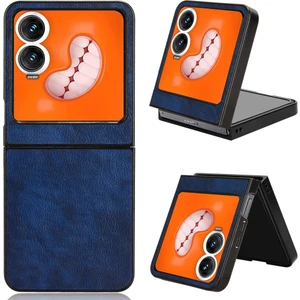 Infinix Zero Flip Mavi Için Litchi Texture Pc Kılıfı (Yurt Dışından)