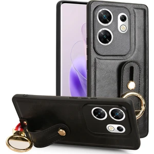 Infinix Zero 30 4g Siyah Için Bileklik Pu Kılıf (Yurt Dışından)