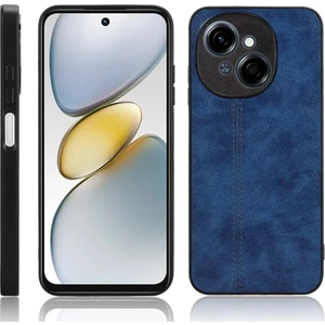 Tecno Spark Go 1 Mavi Için Inek Desenli Dikiş Telefon Kılıfı (Yurt Dışından)