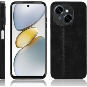 Tecno Spark Go 1 Siyah Için Inek Desenli Dikiş Telefon Kılıfı (Yurt Dışından)