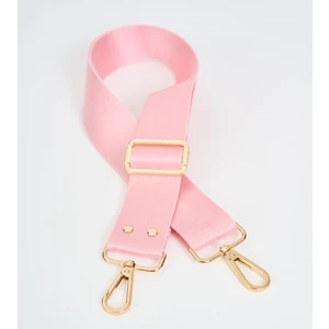 Mute Bag Baby Pink Toz Pembe Çanta Sapı Ayarlanabilir Gold Detaylı (Polyester) 110 cm G:4 cm