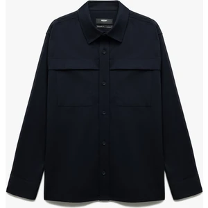 Düğmeli Viskon Karışımlı Uzun Kollu Gömlek