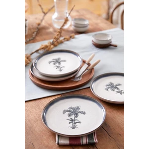 Kütahya Porselen Palmiye  4 Parça 21 cm Pasta Tabağı 80794