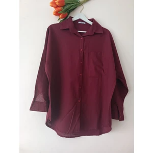 HC Boutique Büyük Tek Cepli Oversize Keten