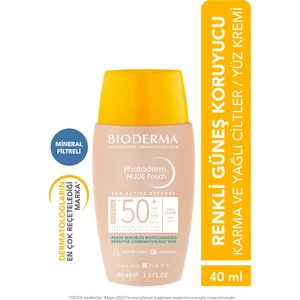 Photoderm Nude Touch SPF50+ Very Light Karma Yağlı Ciltler Kapatıcı Etkili Renkli Güneş Kremi 40 ml
