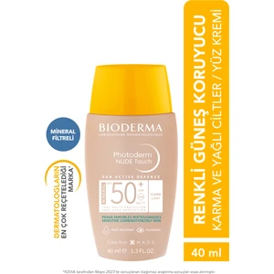 Photoderm Nude Touch SPF50+ Light Karma Yağlı Ciltler Kapatıcı Etkili Renkli Güneş Kremi 40 ml
